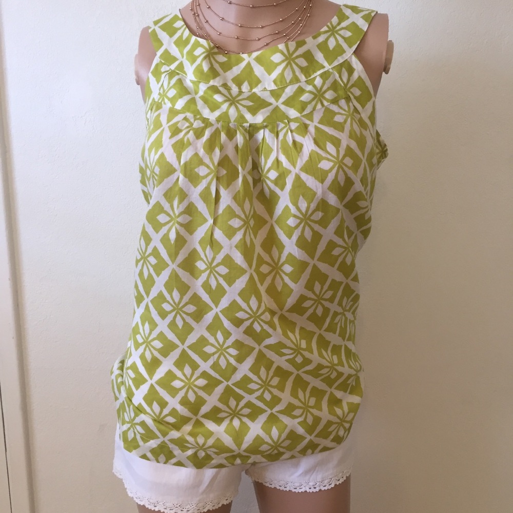 Banana Republic summer green blouse (A-19)